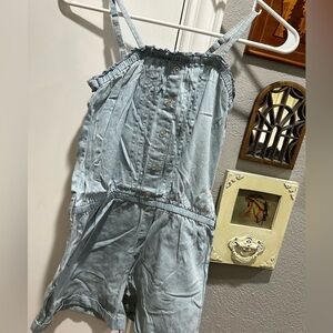Children’s Place Place Sky Blue Jean Romper